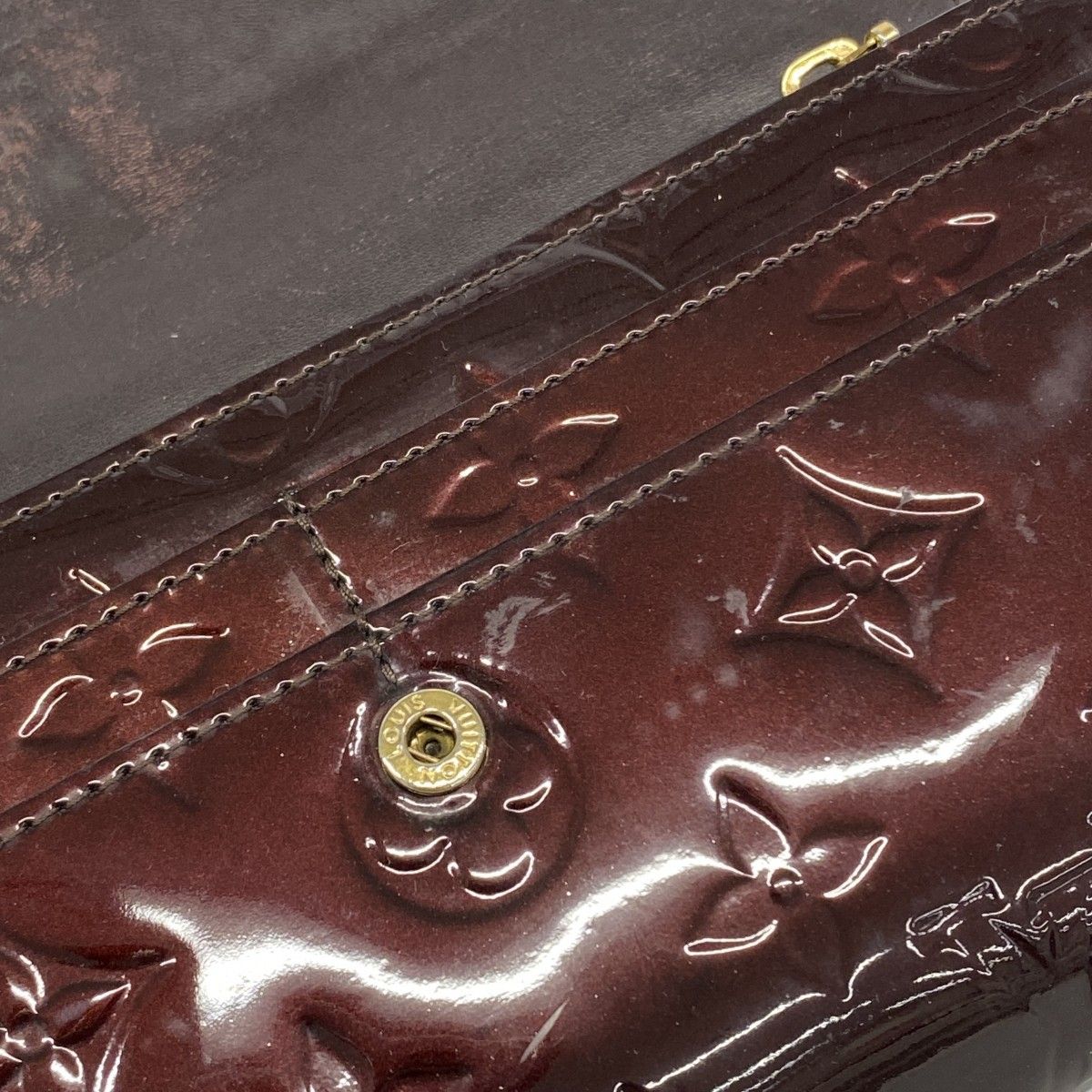 Louis Vuitton Wallet Vernis Portefeuille Sarah Amarante — view 8