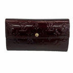 Louis Vuitton Wallet Vernis Portefeuille Sarah Amarante