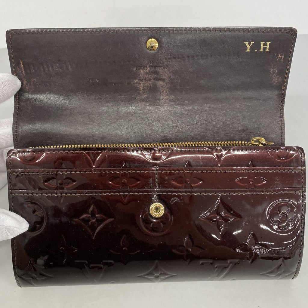 Louis Vuitton Wallet Vernis Portefeuille Sarah Amarante — view 9