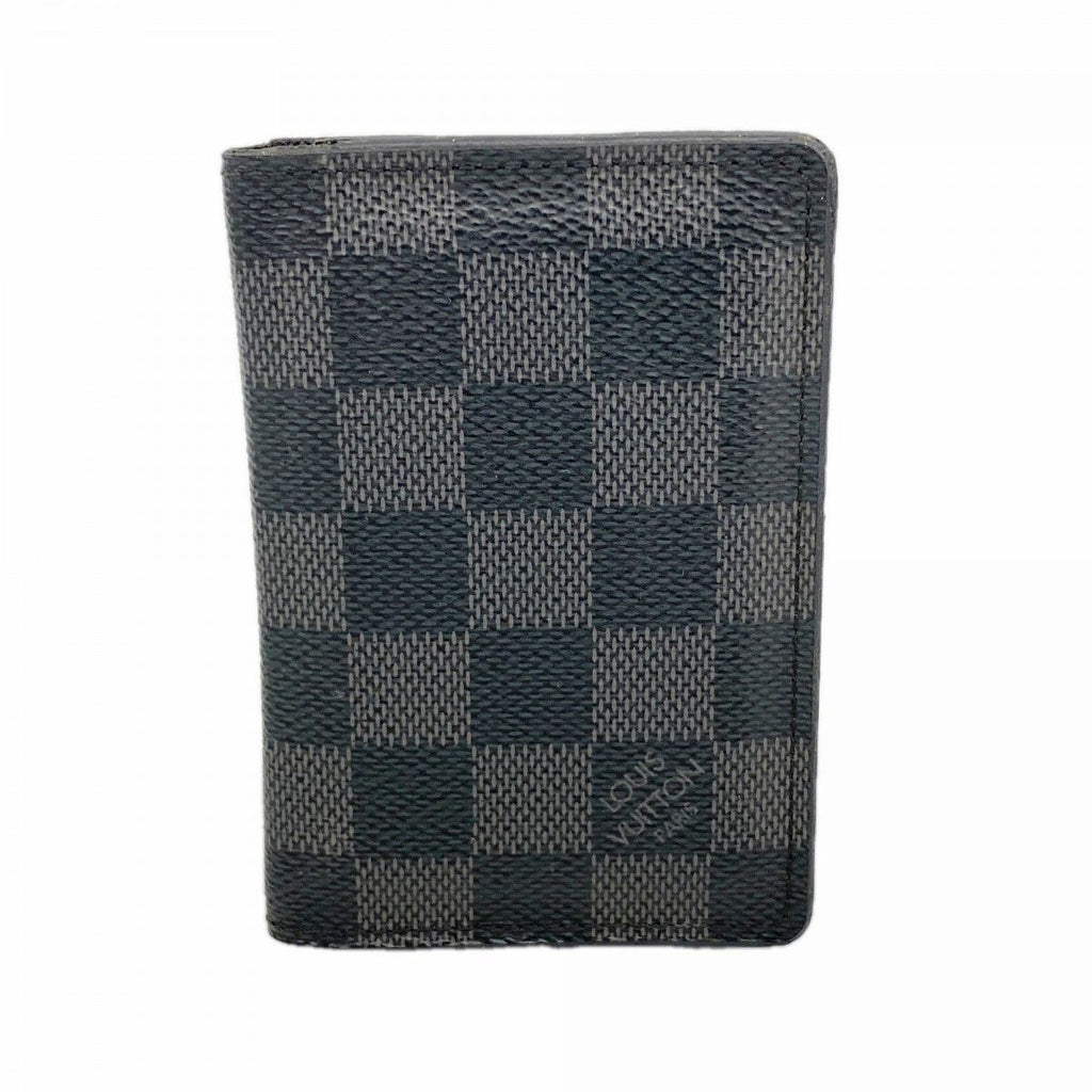 Louis Vuitton Card Case Damier Graphite Organizer de Poche Black Gray