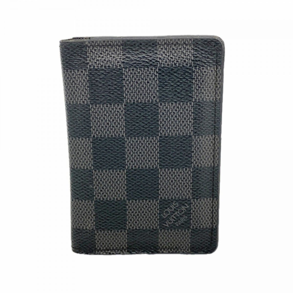 Louis Vuitton Card Case Damier Graphite Organizer de Poche Black Gray