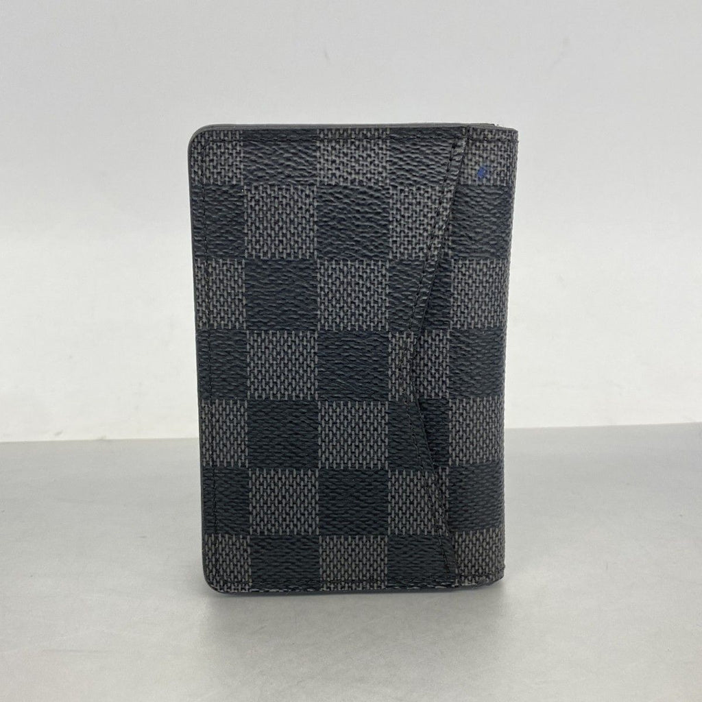 Louis Vuitton Card Case Damier Graphite Organizer de Poche Black Gray — view 8