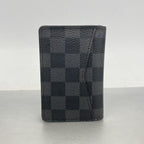 Louis Vuitton Card Case Damier Graphite Organizer de Poche Black Gray — view 8