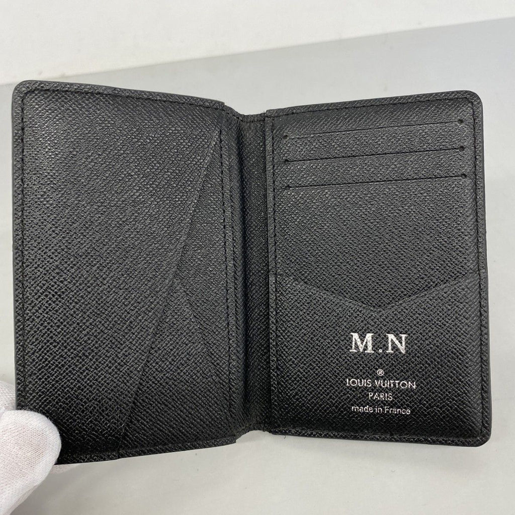Louis Vuitton Card Case Damier Graphite Organizer de Poche Black Gray — view 3
