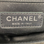Chanel Shoulder Bag Chez Blanc Lambskin Black Silver — view 5