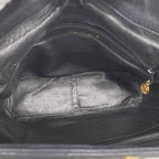 Chanel Shoulder Bag Quilted Lambskin Black Gold — view 4