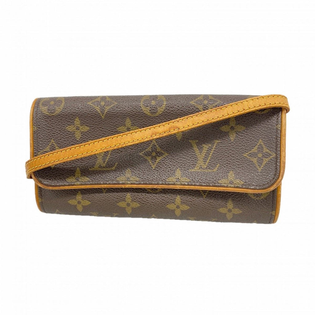 Louis Vuitton Shoulder Bag Monogram Pochette Twin PM Brown