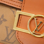 Louis Vuitton Shoulder Bag Monogram Reverse Dauphine Mini Brown — view 9