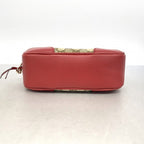 Gucci Shoulder Bag GG Canvas Beige Red Gold — view 3