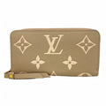 Louis Vuitton Wallet Monogram Empreinte Zippy Tourtelle Cream Bicolor
