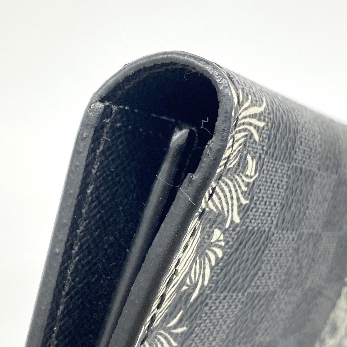 Louis Vuitton Wallet Damier Graphite Portefeuille Brazza Black Christopher Nemes — view 5