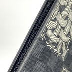 Louis Vuitton Wallet Damier Graphite Portefeuille Brazza Black Christopher Nemes — view 7