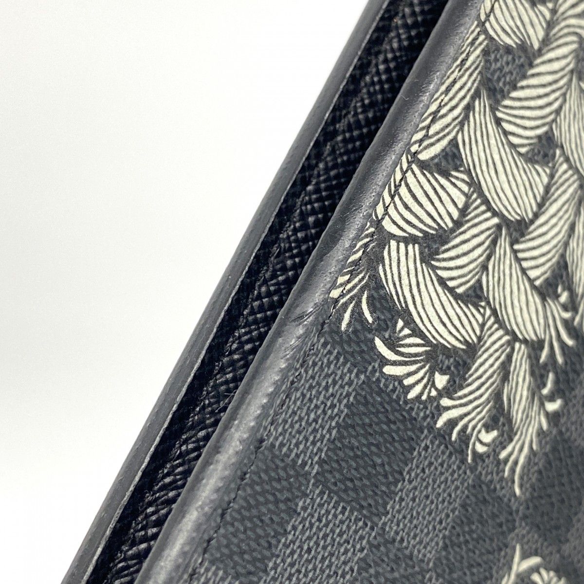 Louis Vuitton Wallet Damier Graphite Portefeuille Brazza Black Christopher Nemes — view 7