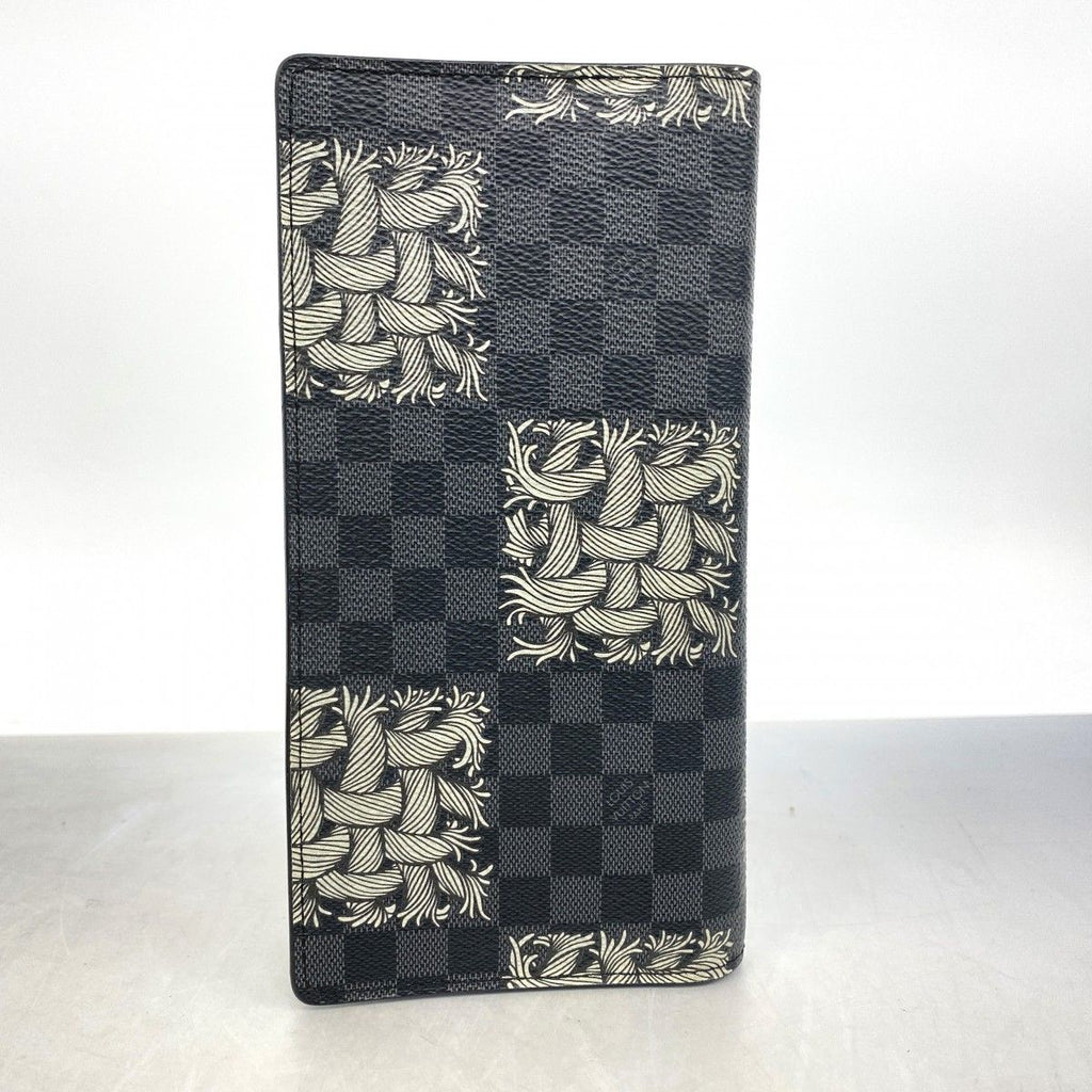 Louis Vuitton Wallet Damier Graphite Portefeuille Brazza Black Christopher Nemes — view 8