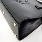 Gucci Handbag Soho Leather Black Champagne Gold 2-Way — view 6