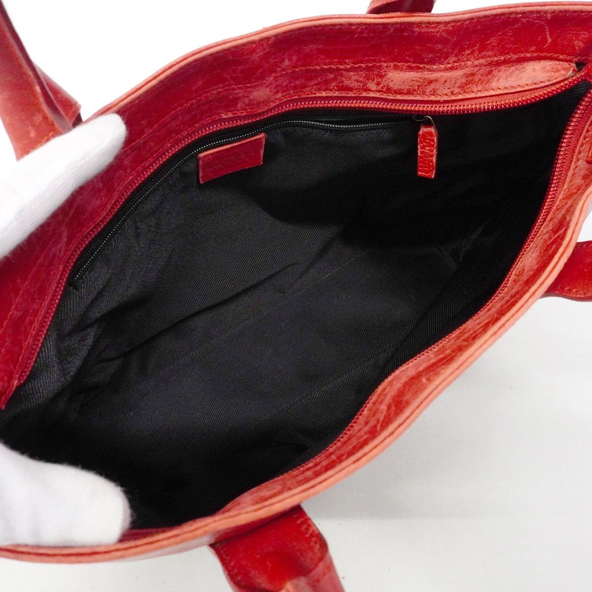 Gucci Tote GG Canvas 002 Black Red Gold — view 4