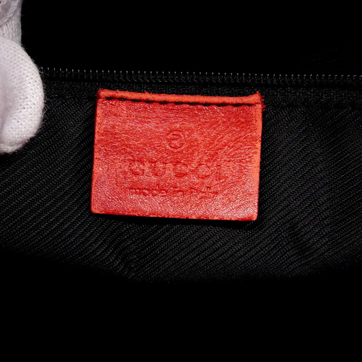 Gucci Tote GG Canvas 002 Black Red Gold — view 5