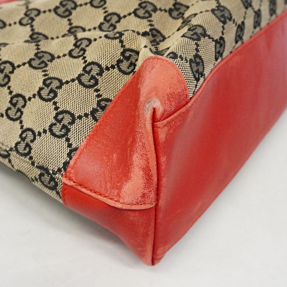 Gucci Tote GG Canvas 002 Black Red Gold — view 6