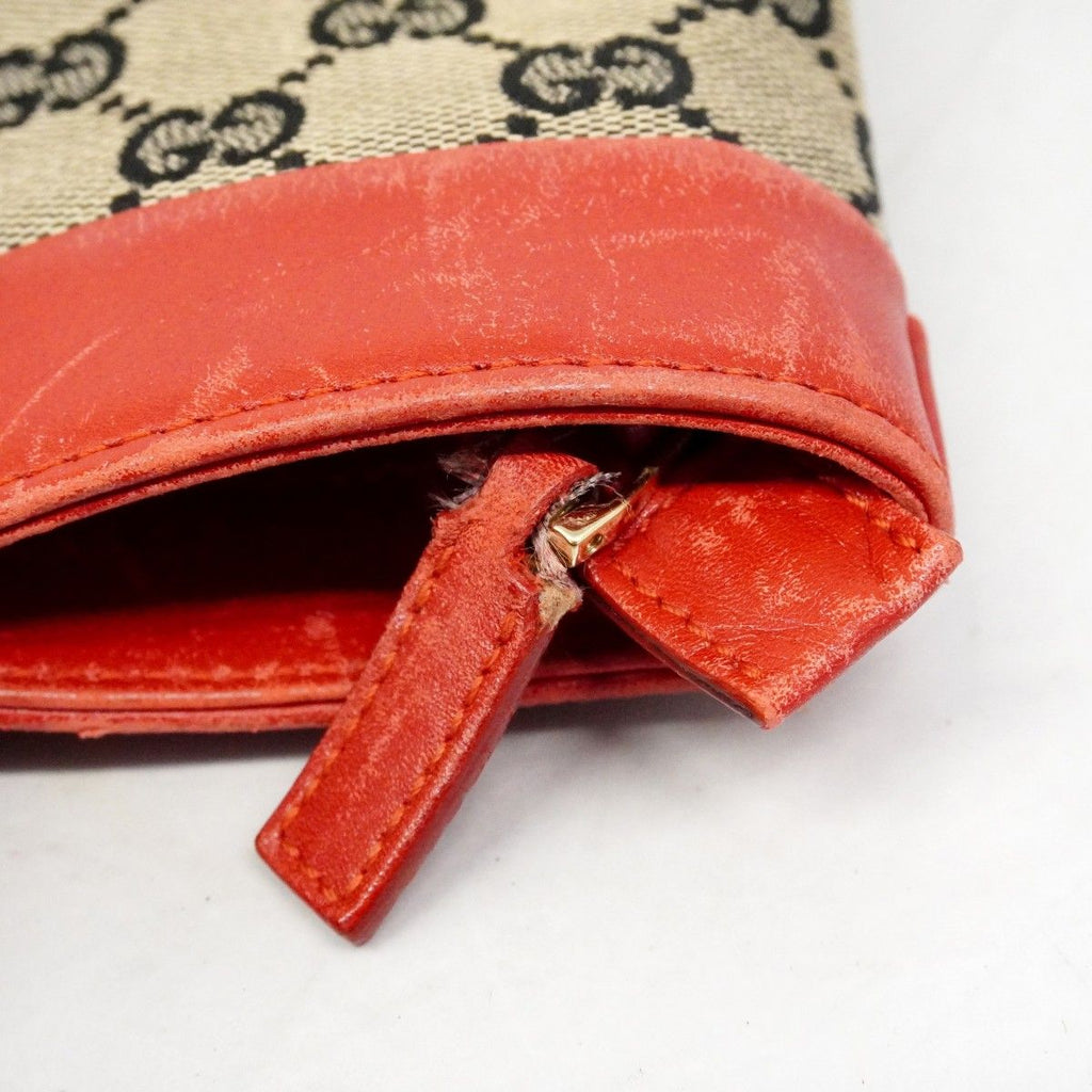 Gucci Tote GG Canvas 002 Black Red Gold — view 7