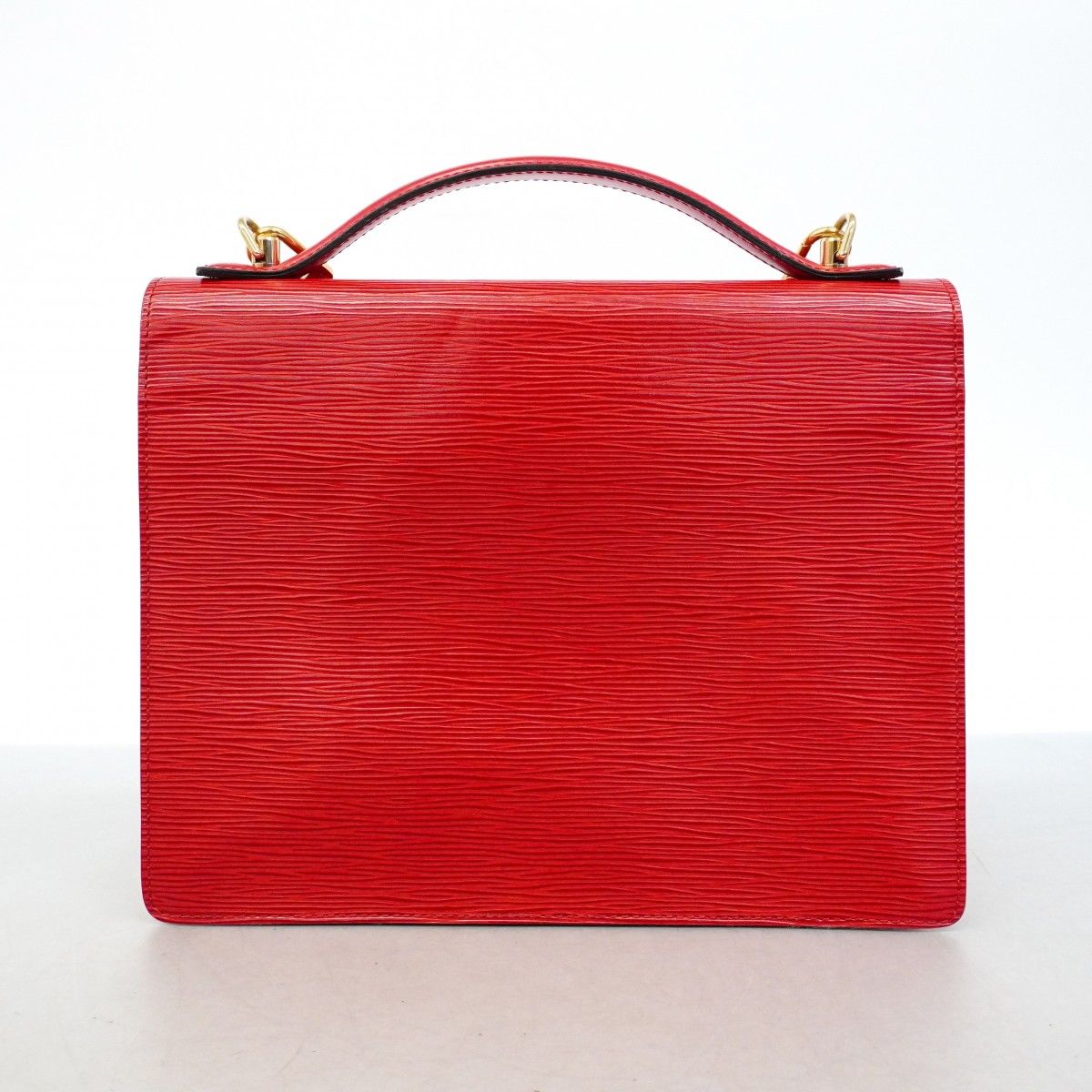 Louis Vuitton Handbag Epi Monceau Castilian Red 2-Way — view 9