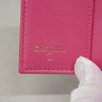 Chanel Trifold Wallet Quilted Caviar Leather Pink Gold — view 5
