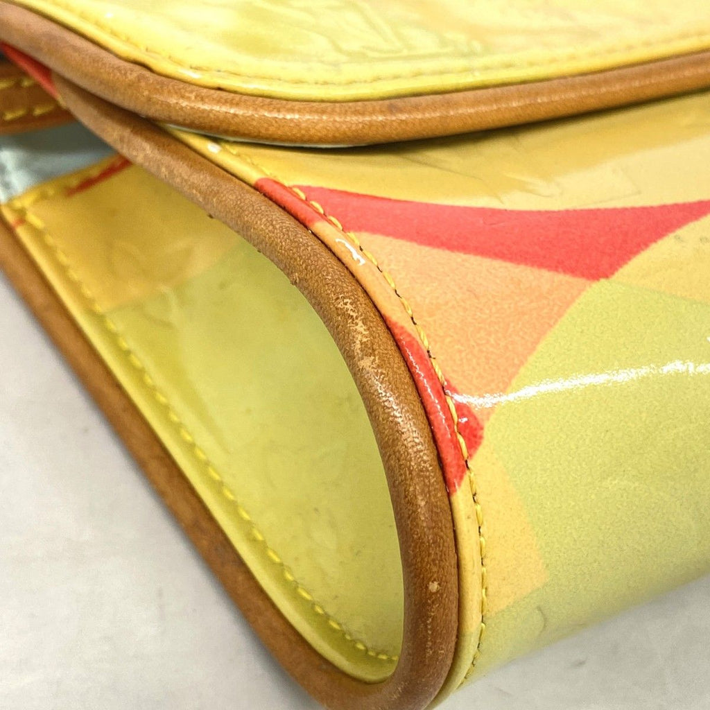 Louis Vuitton Shoulder Bag Vernis Pochette Full Yellow Multicolor — view 6