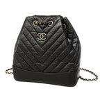 Chanel Backpack Blanc Calfskin Black Gold Silver