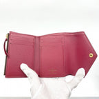 Louis Vuitton Trifold Wallet Monogram Portefeuille Victorine Fuchsia — view 3