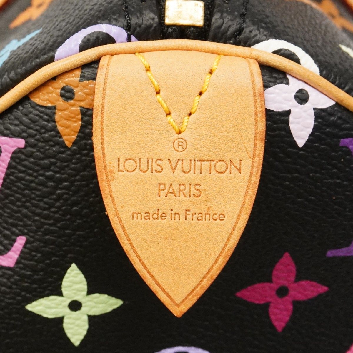 Louis Vuitton Handbag Monogram Multicolor Speedy 30 Noir — view 5