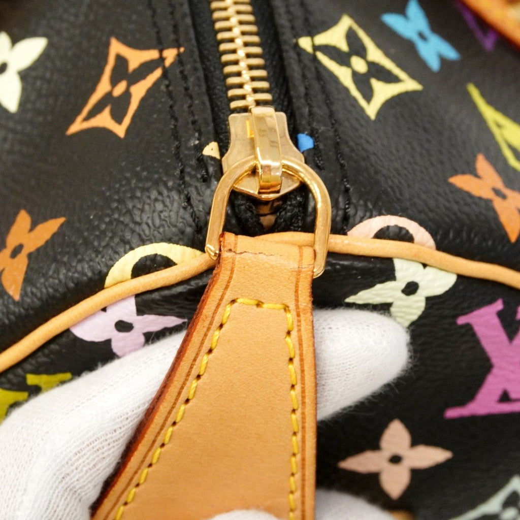 Louis Vuitton Handbag Monogram Multicolor Speedy 30 Noir — view 7