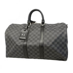 Louis Vuitton Boston Bag Damier Graphite Keepall Bandouliere 45 Black Gray