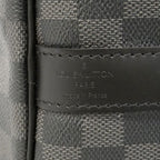 Louis Vuitton Boston Bag Damier Graphite Keepall Bandouliere 45 Black Gray — view 5