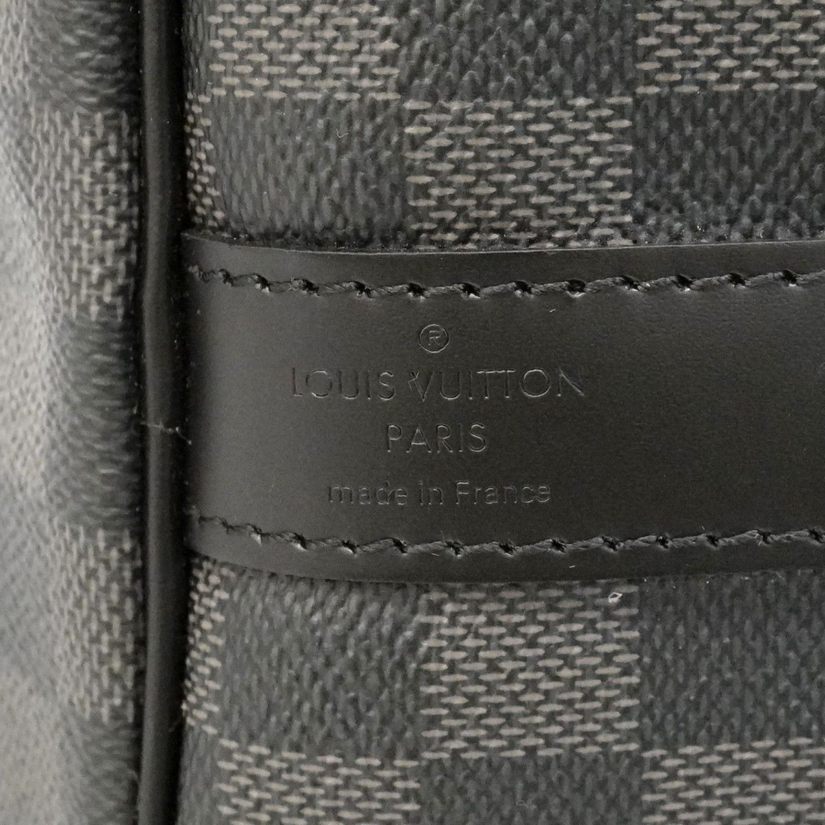 Louis Vuitton Boston Bag Damier Graphite Keepall Bandouliere 45 Black Gray — view 5