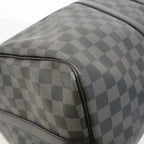 Louis Vuitton Boston Bag Damier Graphite Keepall Bandouliere 45 Black Gray — view 7