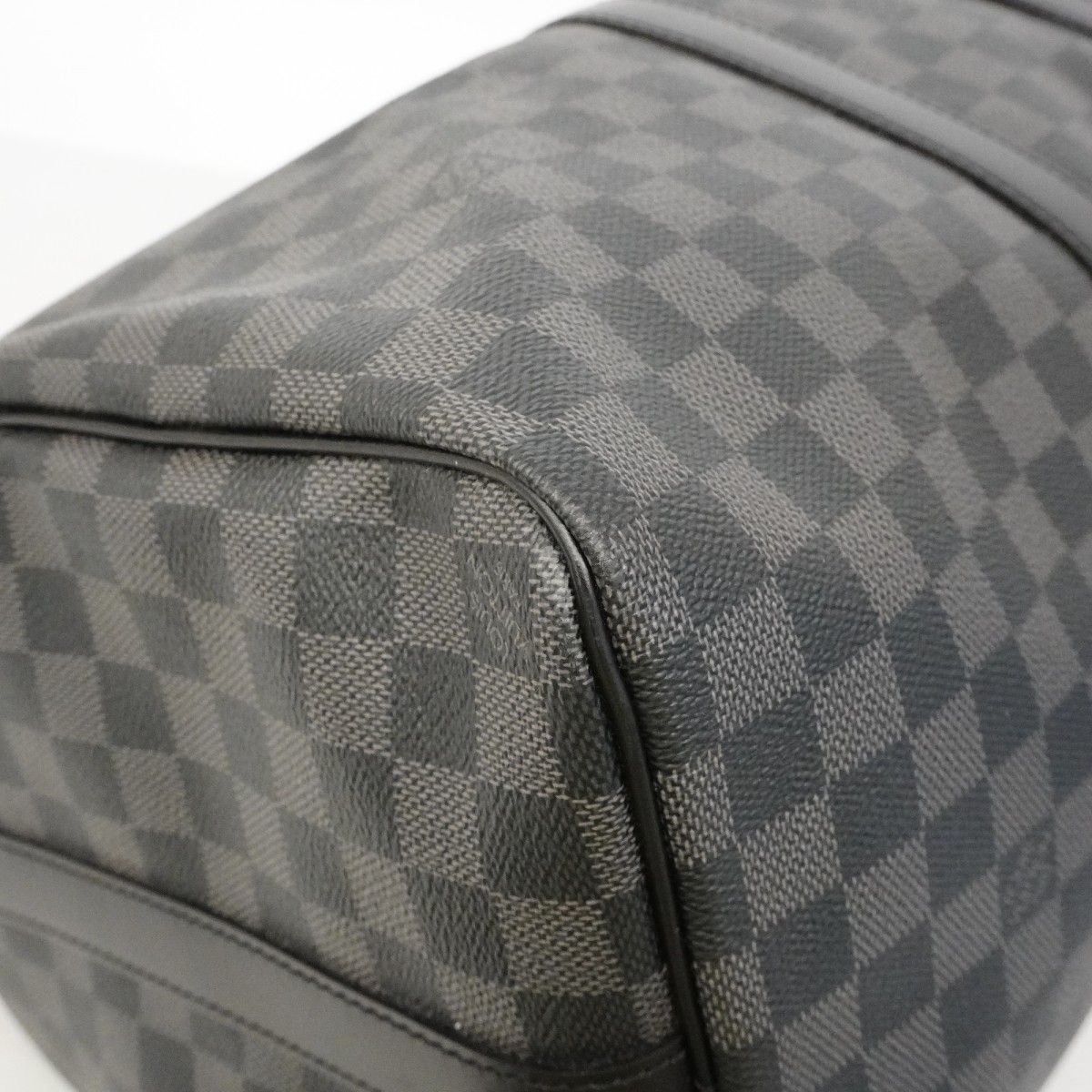Louis Vuitton Boston Bag Damier Graphite Keepall Bandouliere 45 Black Gray — view 7