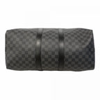 Louis Vuitton Boston Bag Damier Graphite Keepall Bandouliere 45 Black Gray — view 3