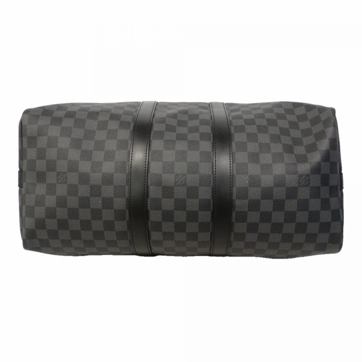 Louis Vuitton Boston Bag Damier Graphite Keepall Bandouliere 45 Black Gray — view 3