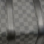 Louis Vuitton Boston Bag Damier Graphite Keepall Bandouliere 45 Black Gray — view 8