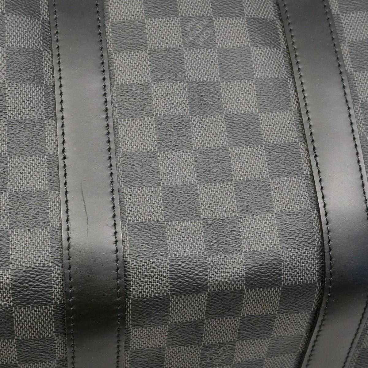 Louis Vuitton Boston Bag Damier Graphite Keepall Bandouliere 45 Black Gray — view 8