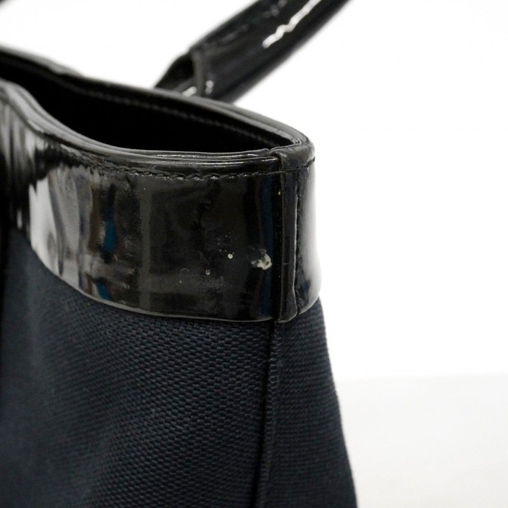 Gucci Tote 002 Canvas Black Navy Gold — view 8