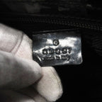 Gucci Tote 002 Canvas Black Navy Gold — view 5