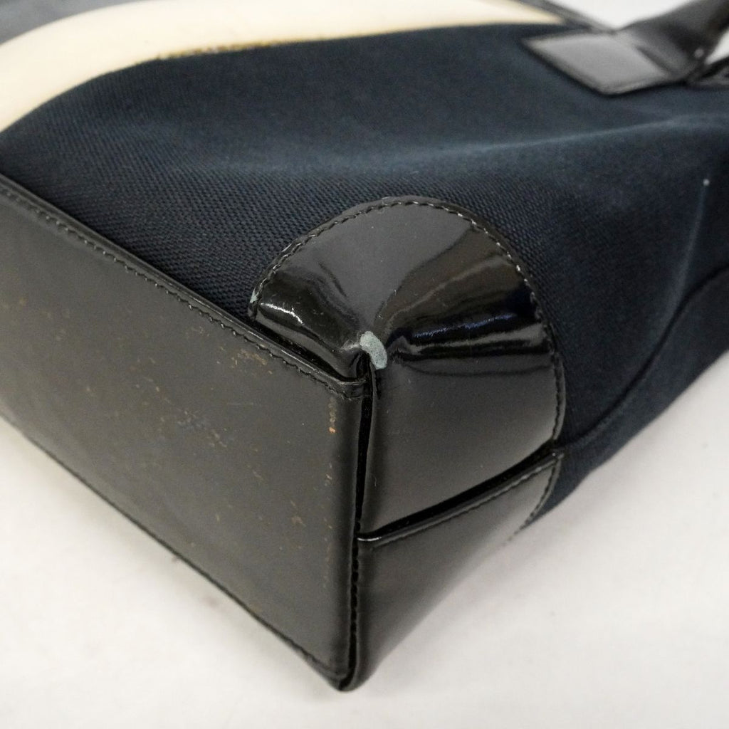 Gucci Tote 002 Canvas Black Navy Gold — view 6