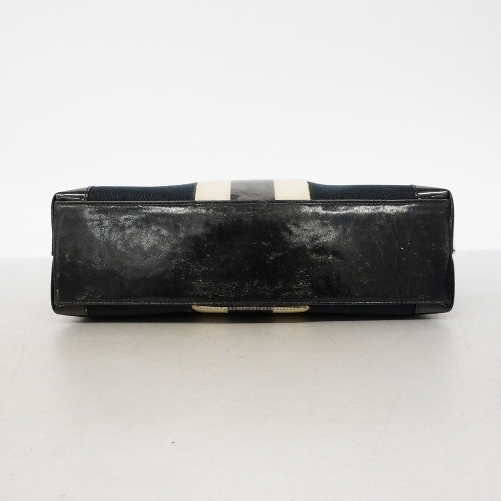 Gucci Tote 002 Canvas Black Navy Gold — view 3