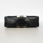 Gucci Tote 002 Canvas Black Navy Gold — view 3