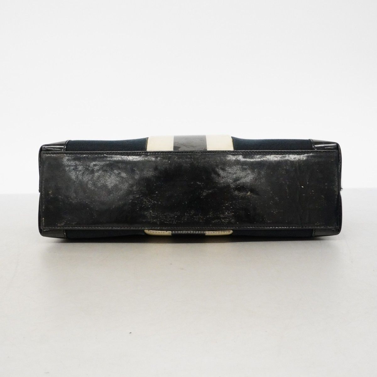 Gucci Tote 002 Canvas Black Navy Gold — view 3