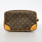 Louis Vuitton Clutch Monogram Marly Dragonne GM Brown — view 9