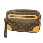 Louis Vuitton Clutch Monogram Marly Dragonne GM Brown