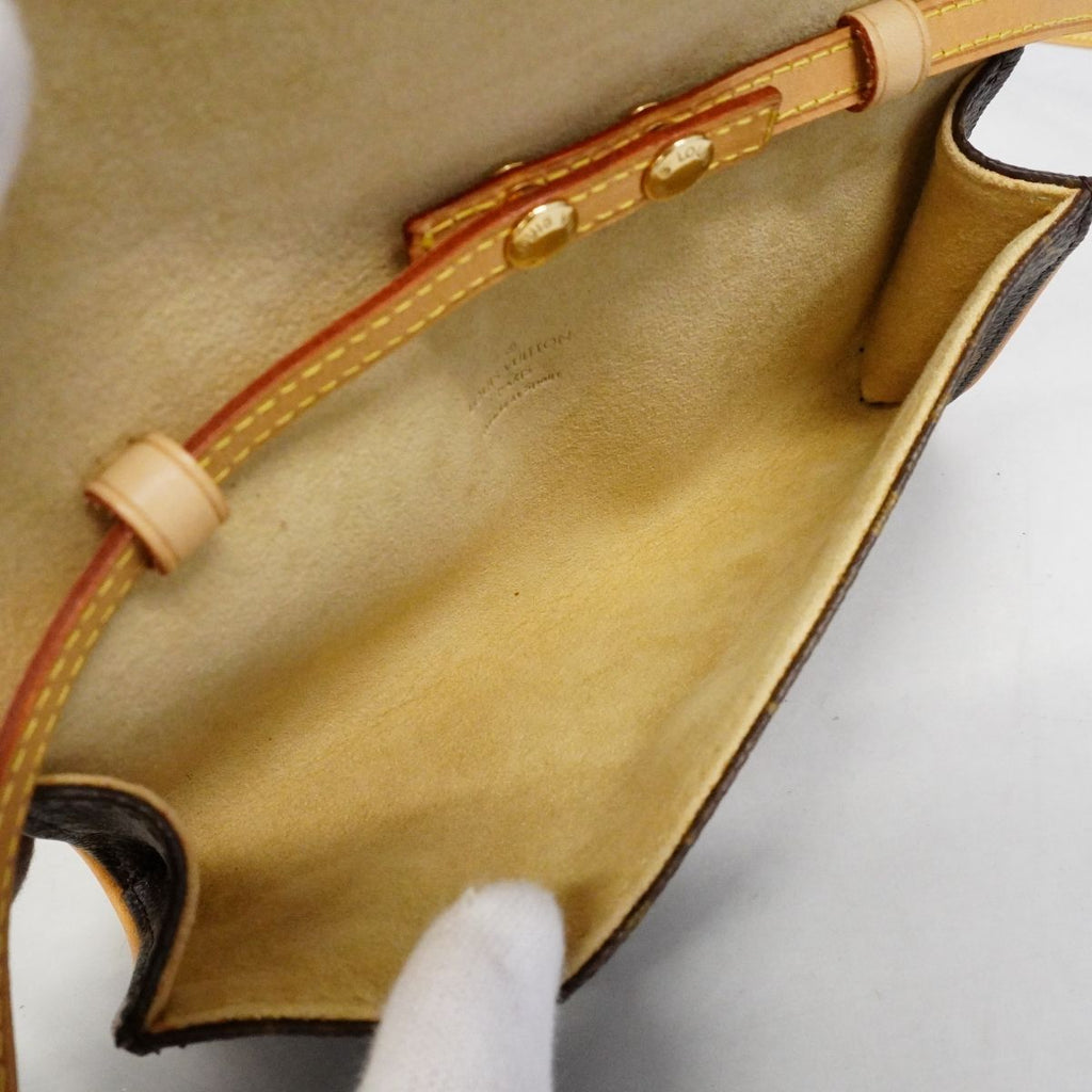 Louis Vuitton Shoulder Bag Monogram Pochette Twin PM Brown — view 4