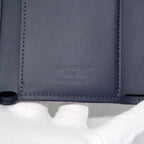 Louis Vuitton Trifold Wallet Monogram Shadow Victor Navy Blue — view 5
