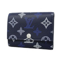 Louis Vuitton Trifold Wallet Monogram Shadow Victor Navy Blue